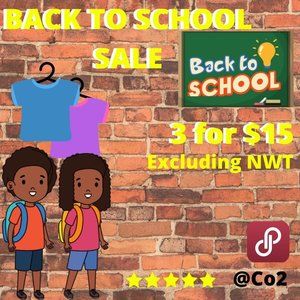 Back To School Sale
